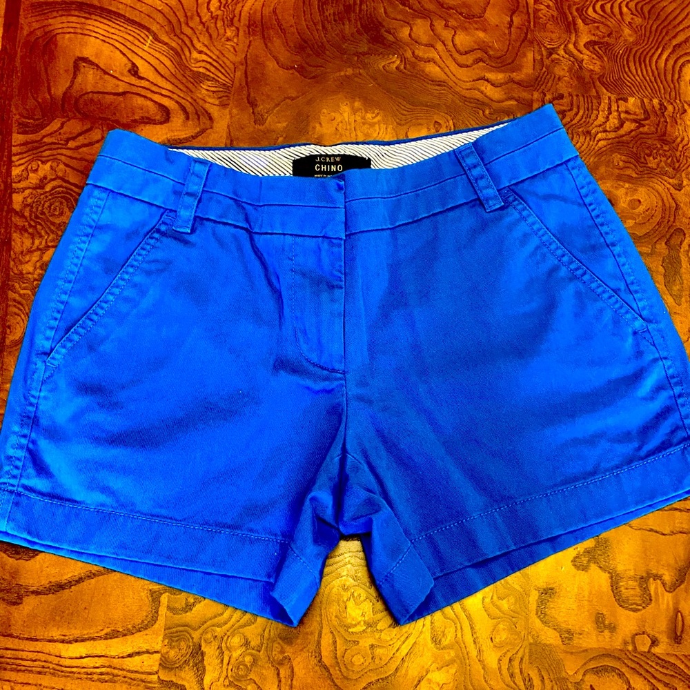 EUC WOMENS J.Crew chino shorts blue